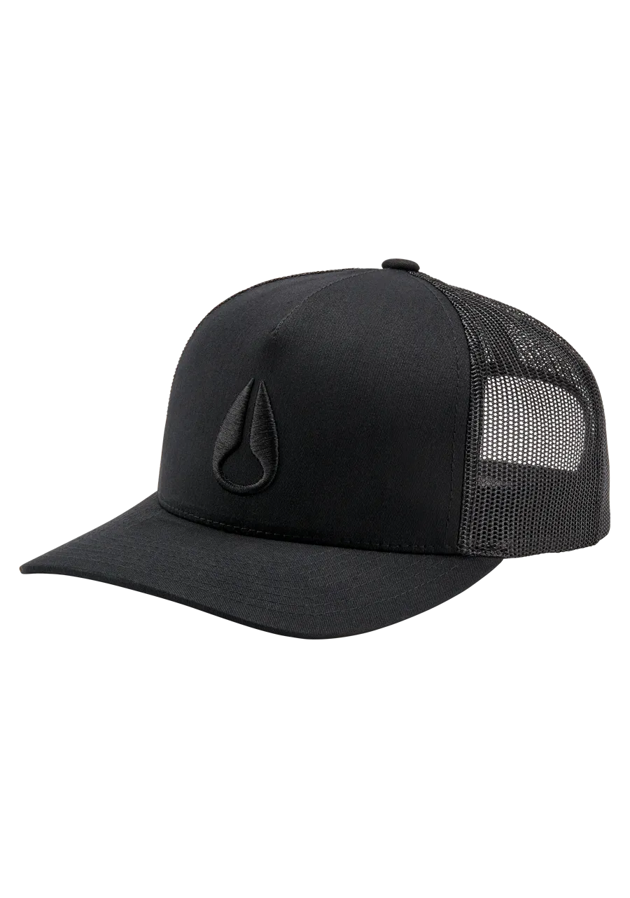 Nixon Iconed Trucker Hat - Black