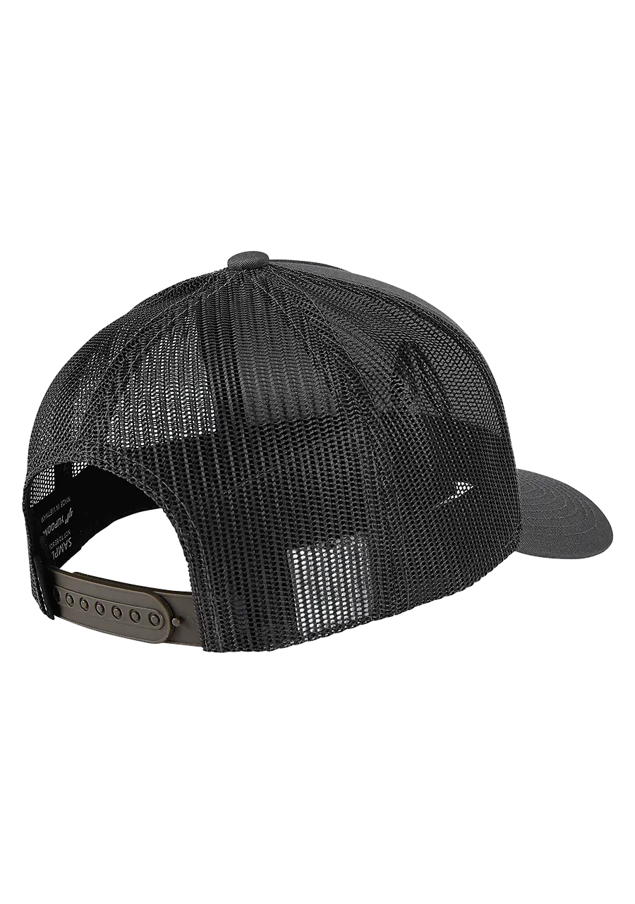 Nixon Iconed Trucker Hat - Charcoal / Black