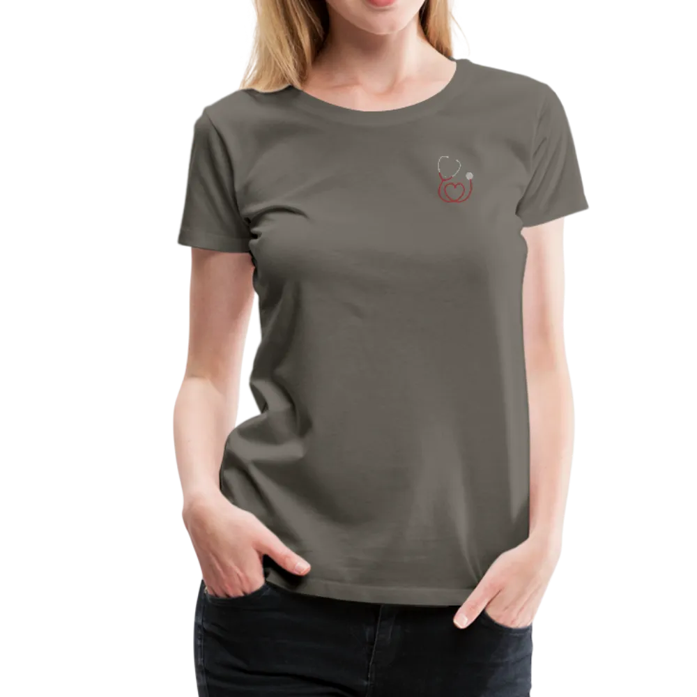 Nurse Flag Red Stripe Women’s Premium T-Shirt (CK1806)