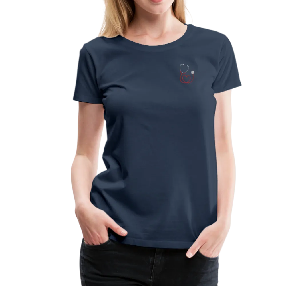 Nurse Flag Red Stripe Women’s Premium T-Shirt (CK1806)