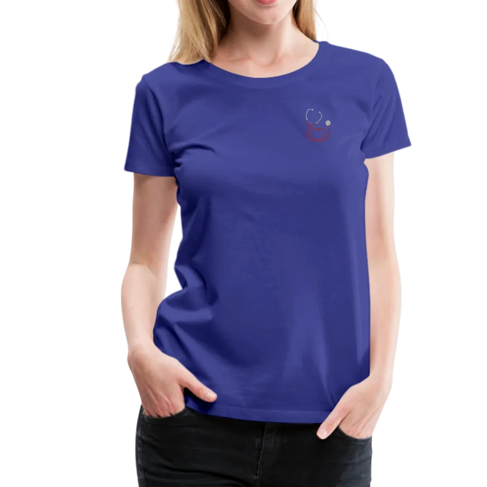 Nurse Flag Red Stripe Women’s Premium T-Shirt (CK1806)