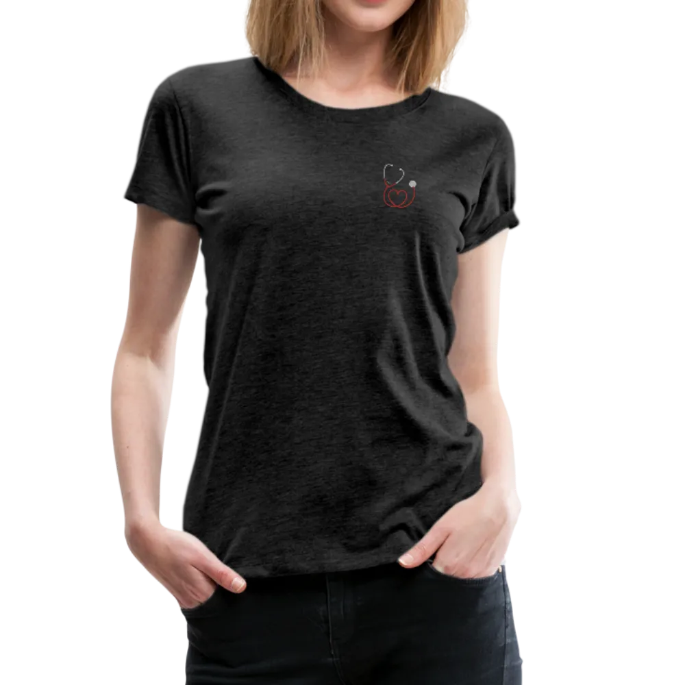 Nurse Flag Red Stripe Women’s Premium T-Shirt (CK1806)