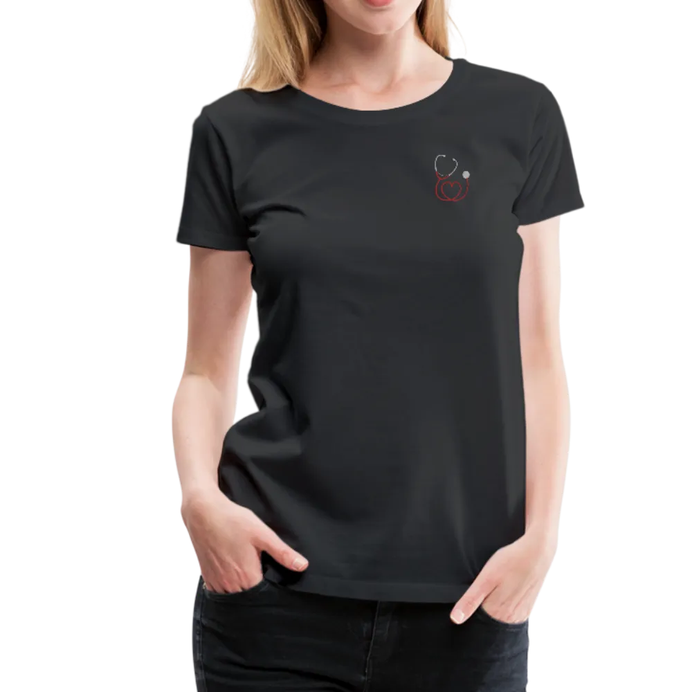 Nurse Flag Red Stripe Women’s Premium T-Shirt (CK1806)