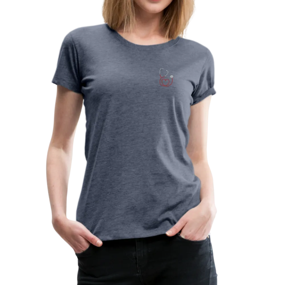 Nurse Flag Red Stripe Women’s Premium T-Shirt (CK1806)