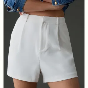 NWOT Good American Luxe Suiting Trouser Shorts sz 6 #PP