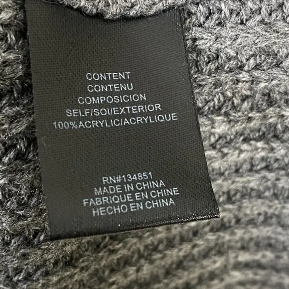 NWT WAYF Lombard Mock Neck Sweater Dress in Heather Grey Size L