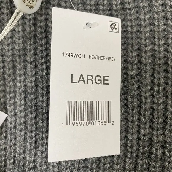 NWT WAYF Lombard Mock Neck Sweater Dress in Heather Grey Size L