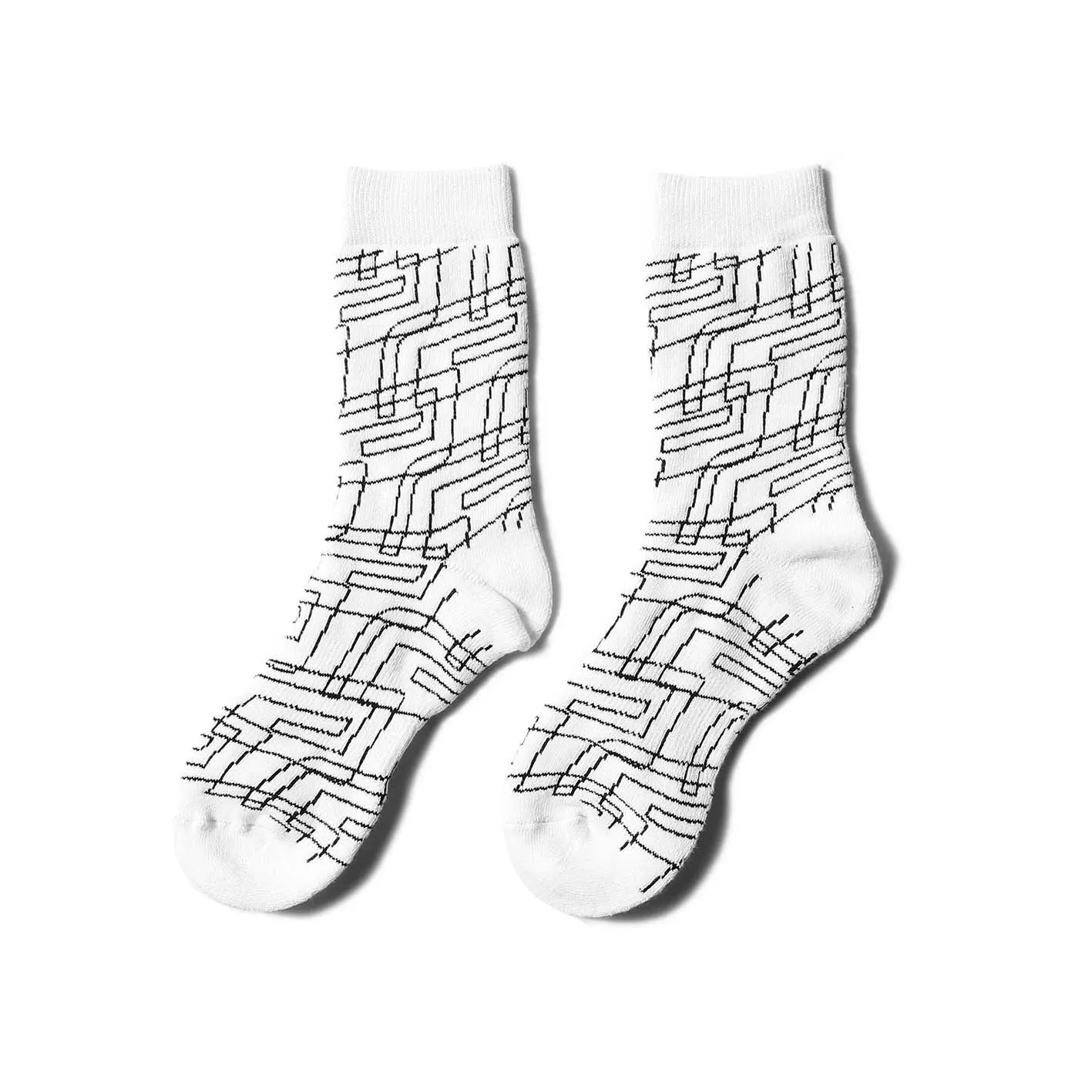 Oblique Big Mark Socks