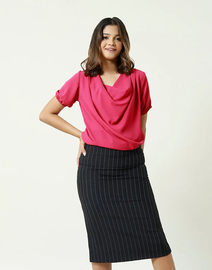 Office Tight Skirt with Back Slit