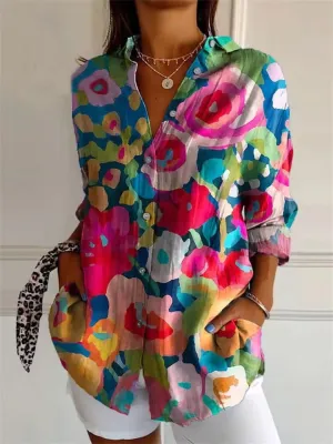 Olga | Print Blouse