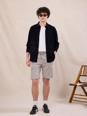 Olive Plain Cargo Shorts