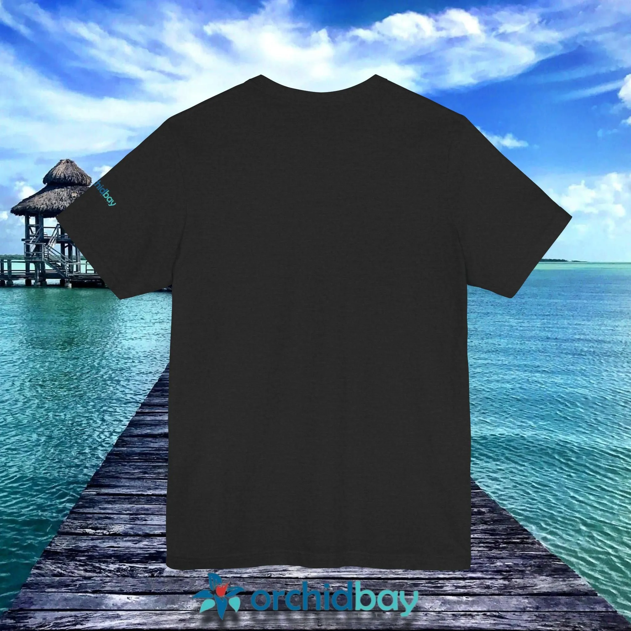 Orchid Bay | Unisex Short Sleeve Tee | This Must Be The Place | Belize | Retro Sunset Tiki Bar