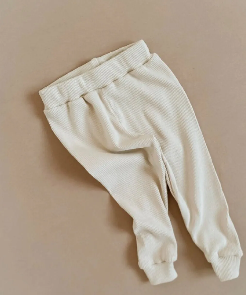 Organic Cotton Sweater & Jogger Set - White