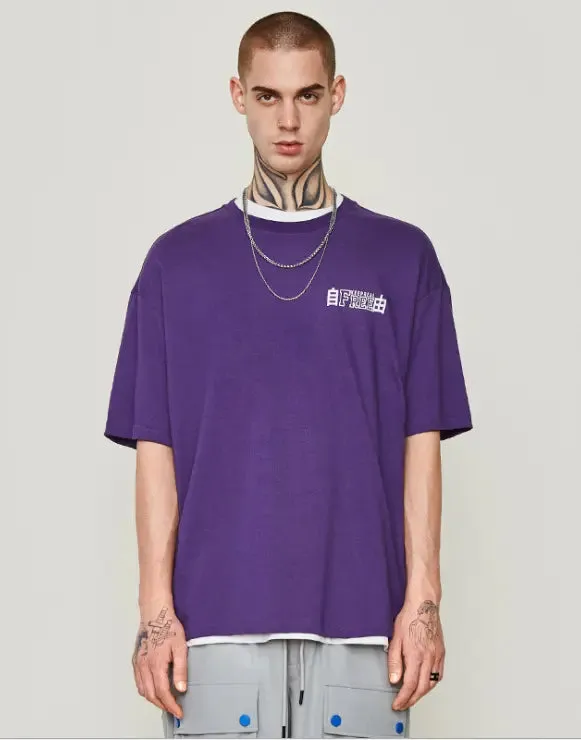 Overize Short Sleeve T-shirt Round neck Men'