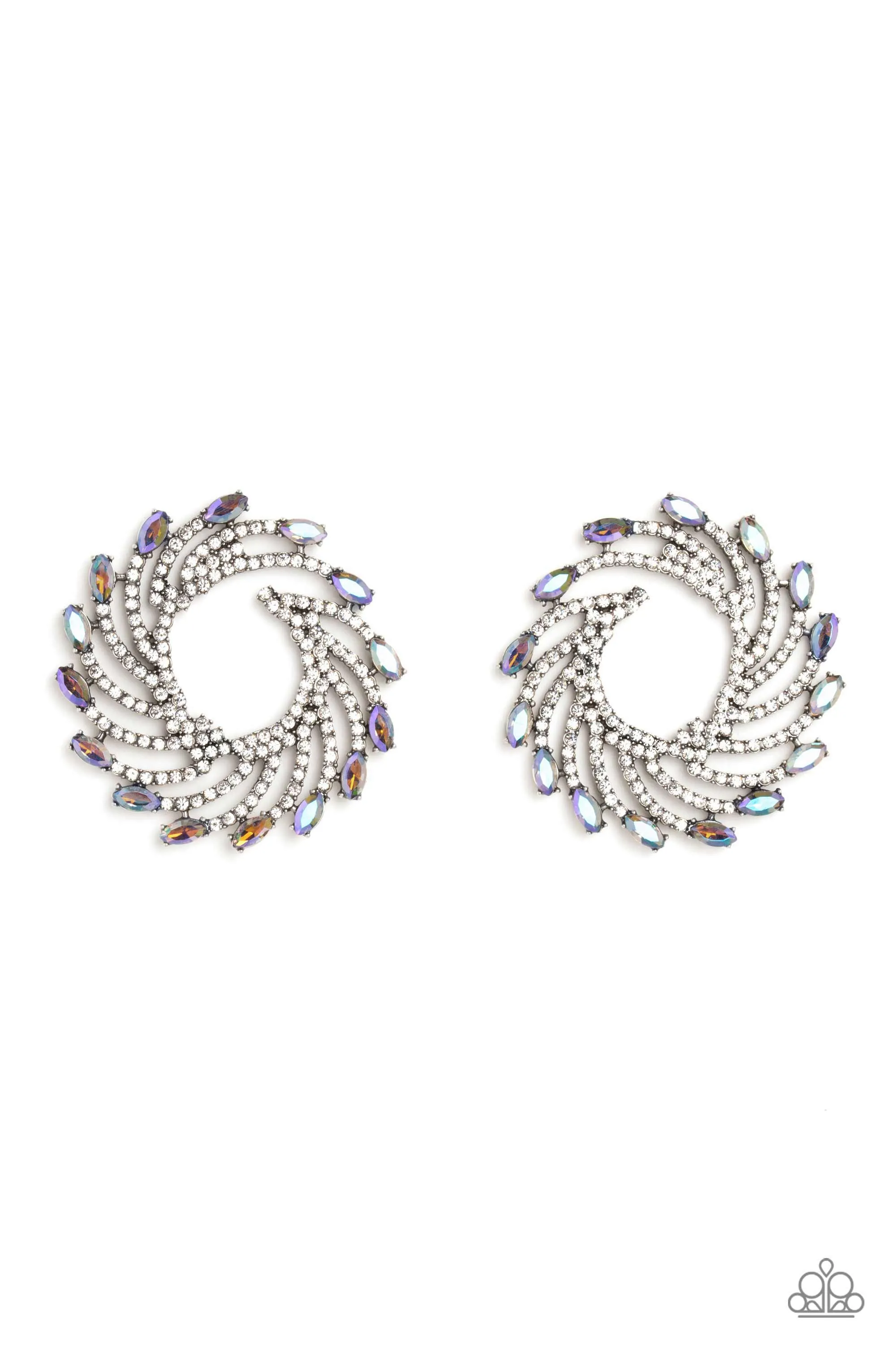 Paparazzi Firework Fanfare - Multi Post Earrings