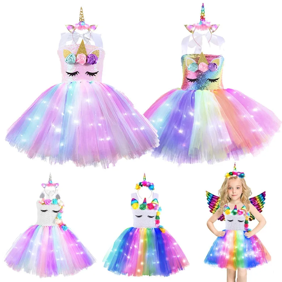 Party Light Up Unicorn Tutu Princess