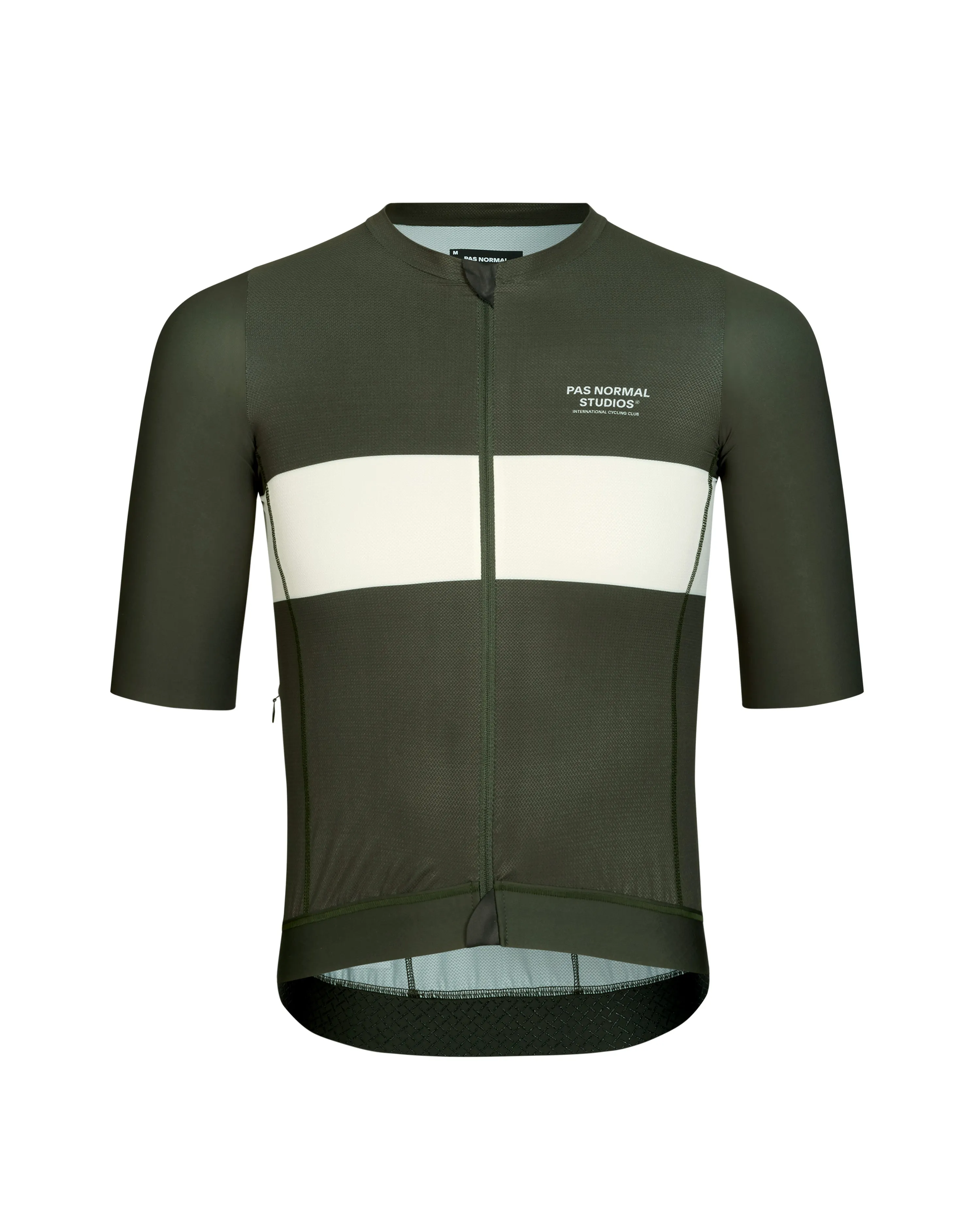 Pas Normal Studios - Solitude Jersey - Dark Olive Stripe