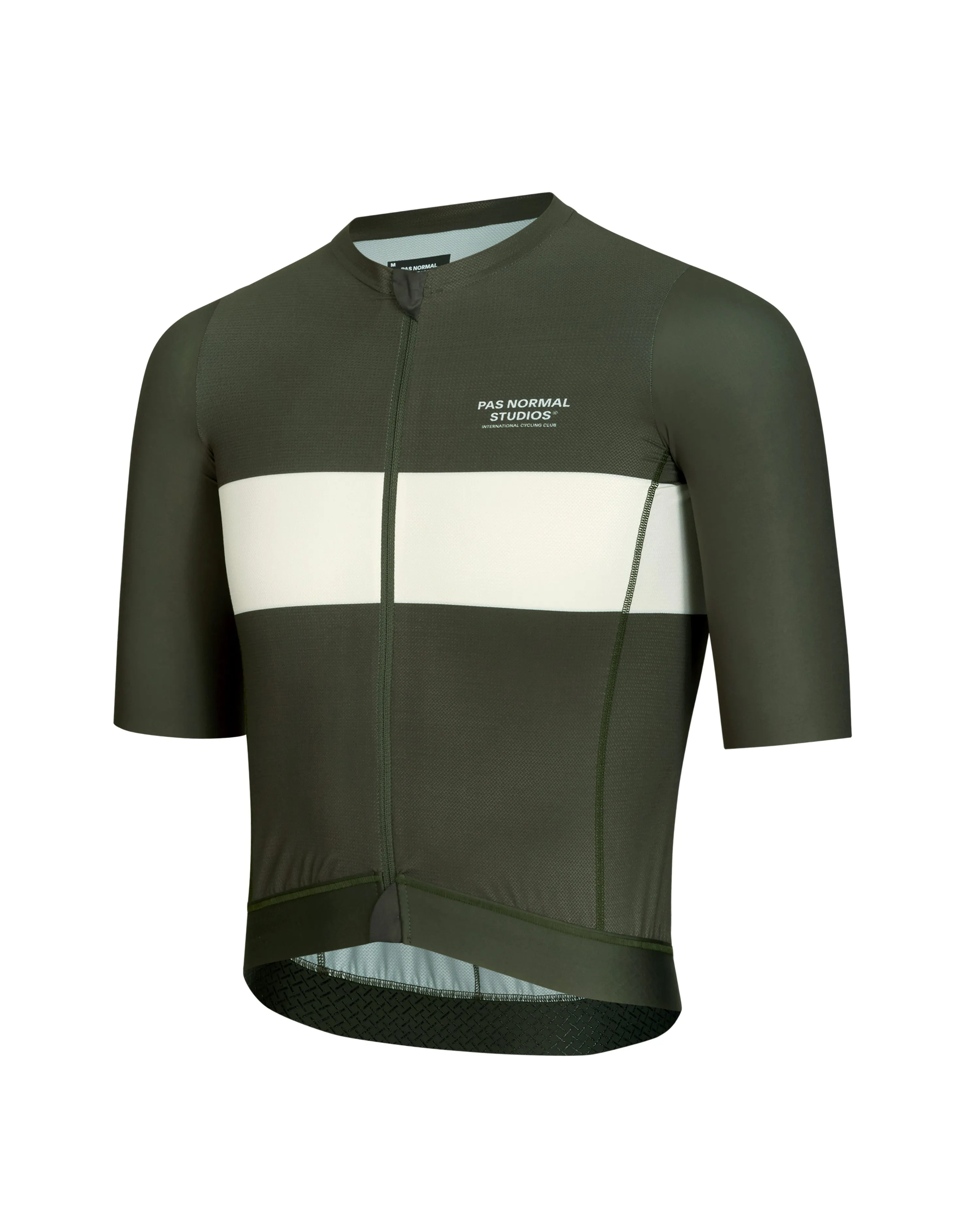 Pas Normal Studios - Solitude Jersey - Dark Olive Stripe