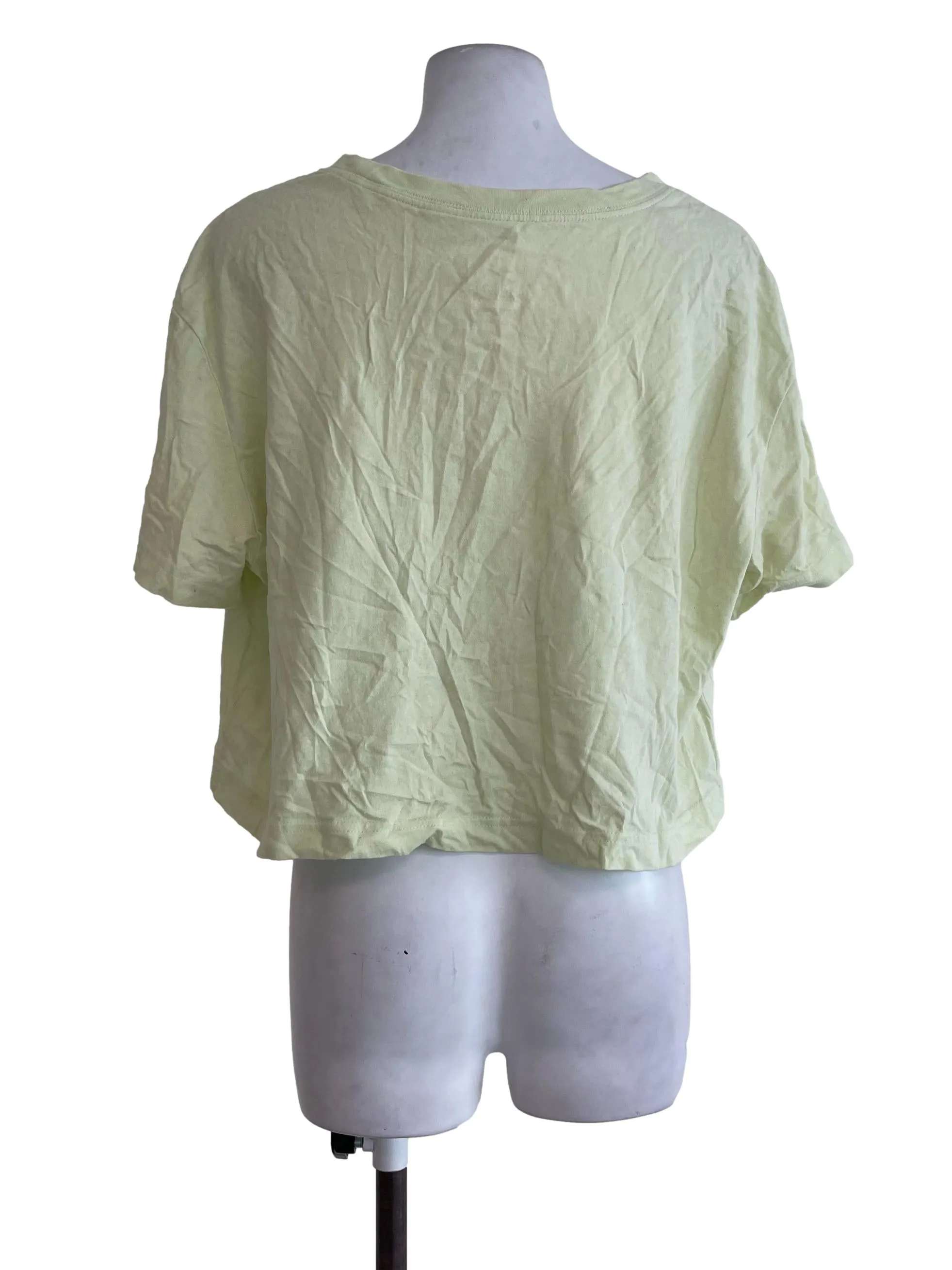 Pastel Green Logo Crop TShirt