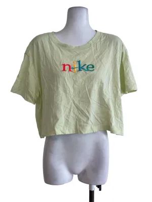 Pastel Green Logo Crop TShirt