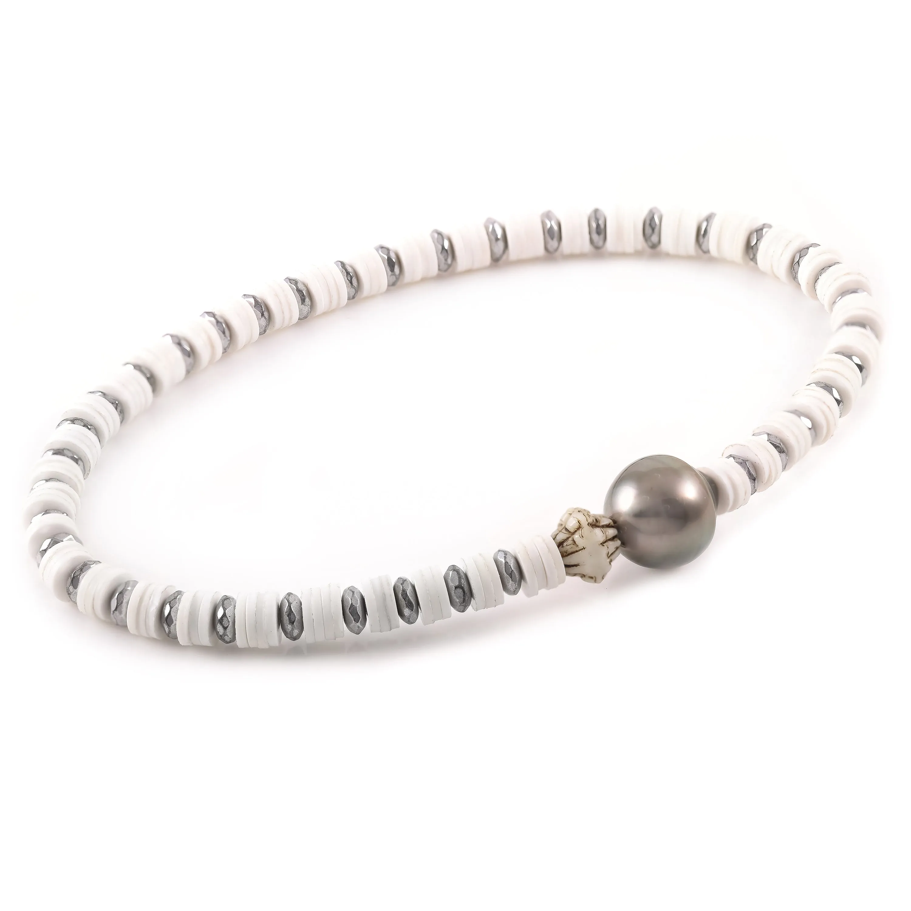 Pearl Disk Bracelet