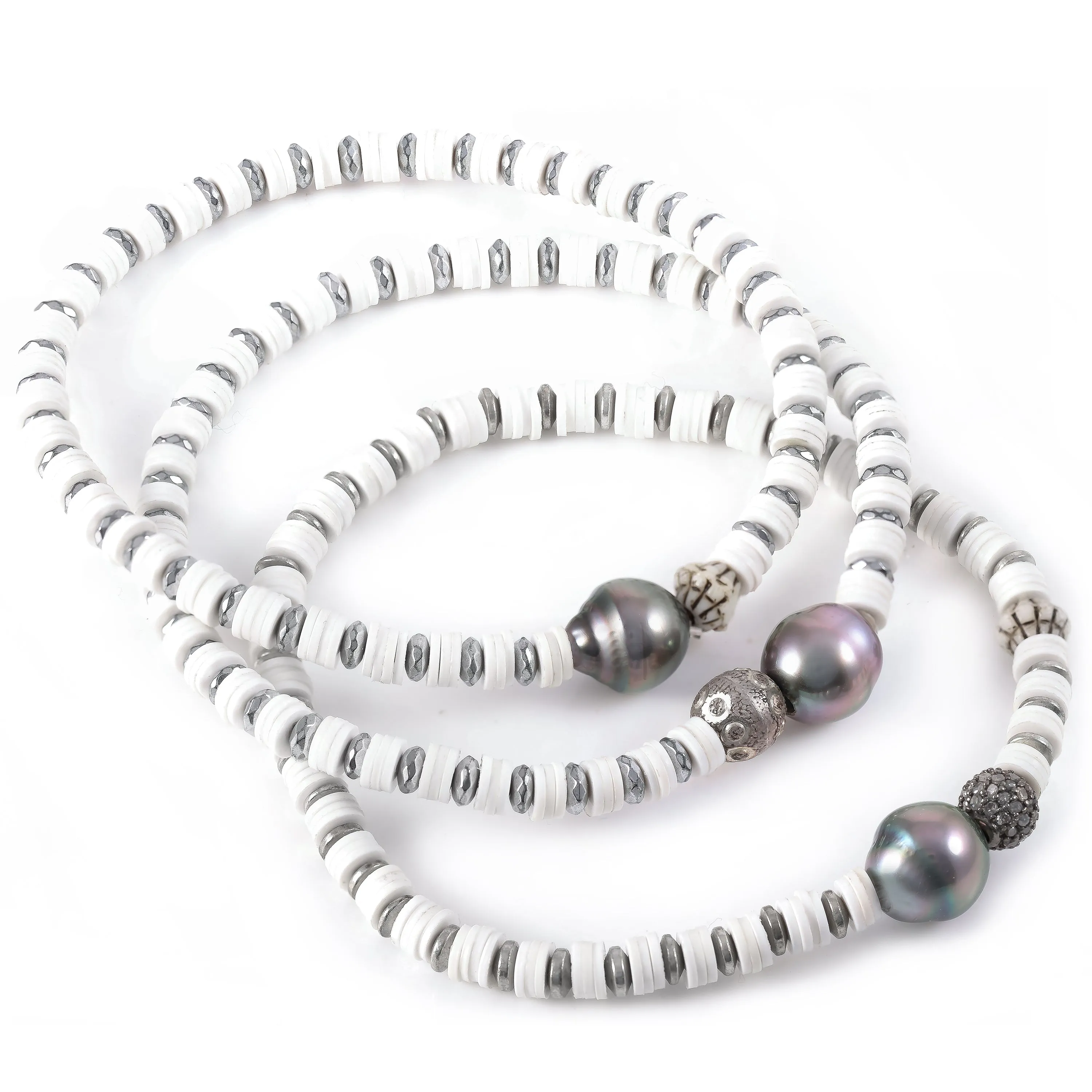 Pearl Disk Bracelet