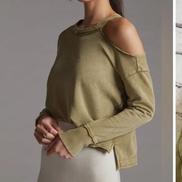 Pilcro Anthropologie Lightweight Boho Style Cold Shoulder Sweater Bundle