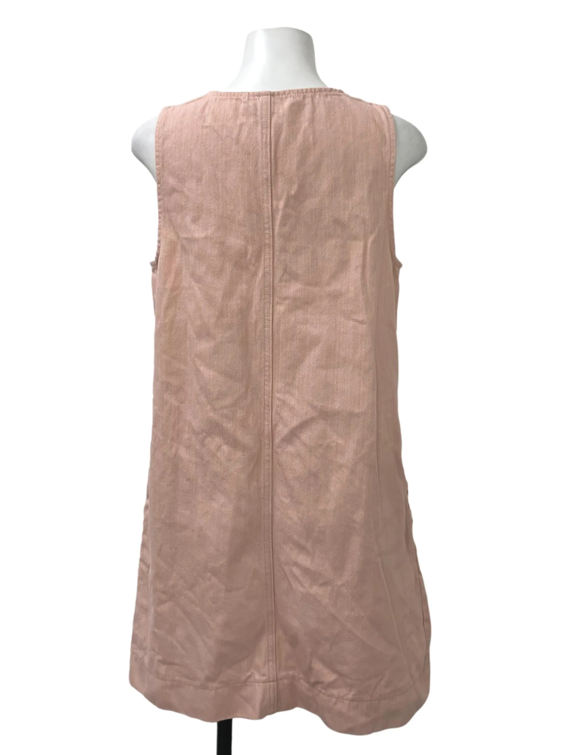 Pink V Neck Structured Dress LB