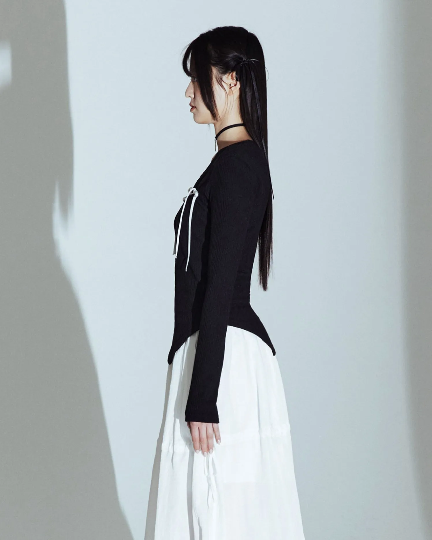 PLASMA SPHERE Ribbon T-shirt Black