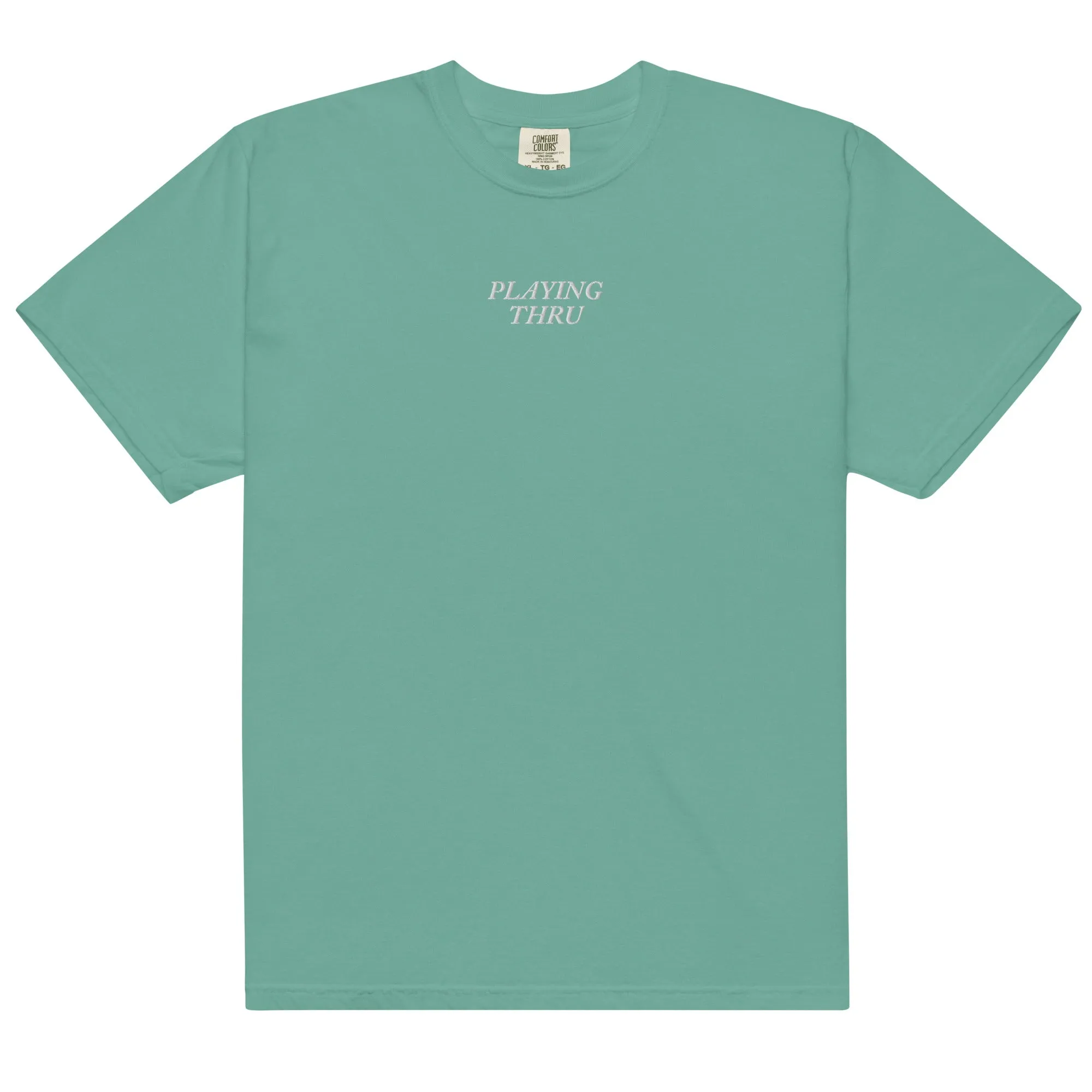 Playing Thru Embroidered T-shirt