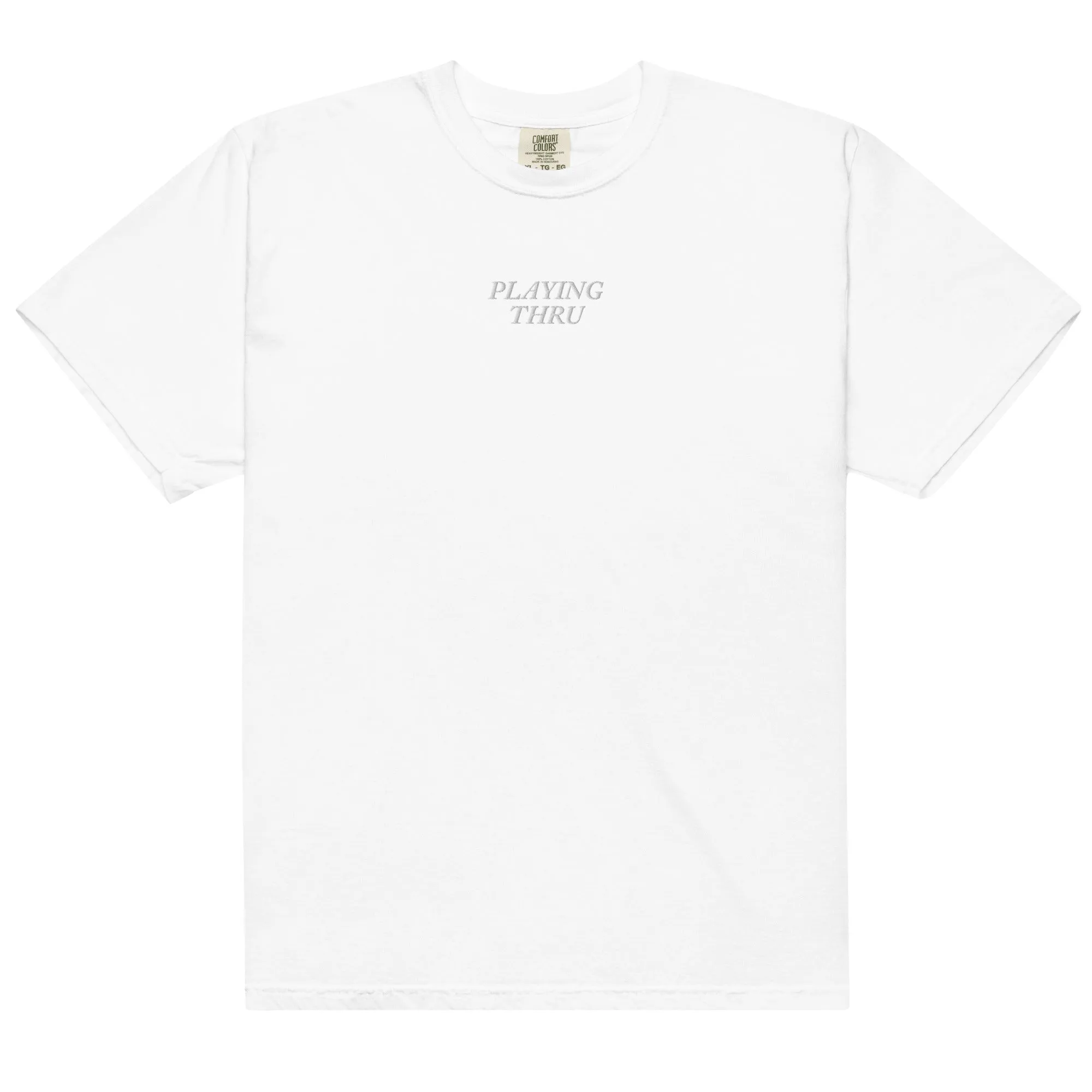 Playing Thru Embroidered T-shirt