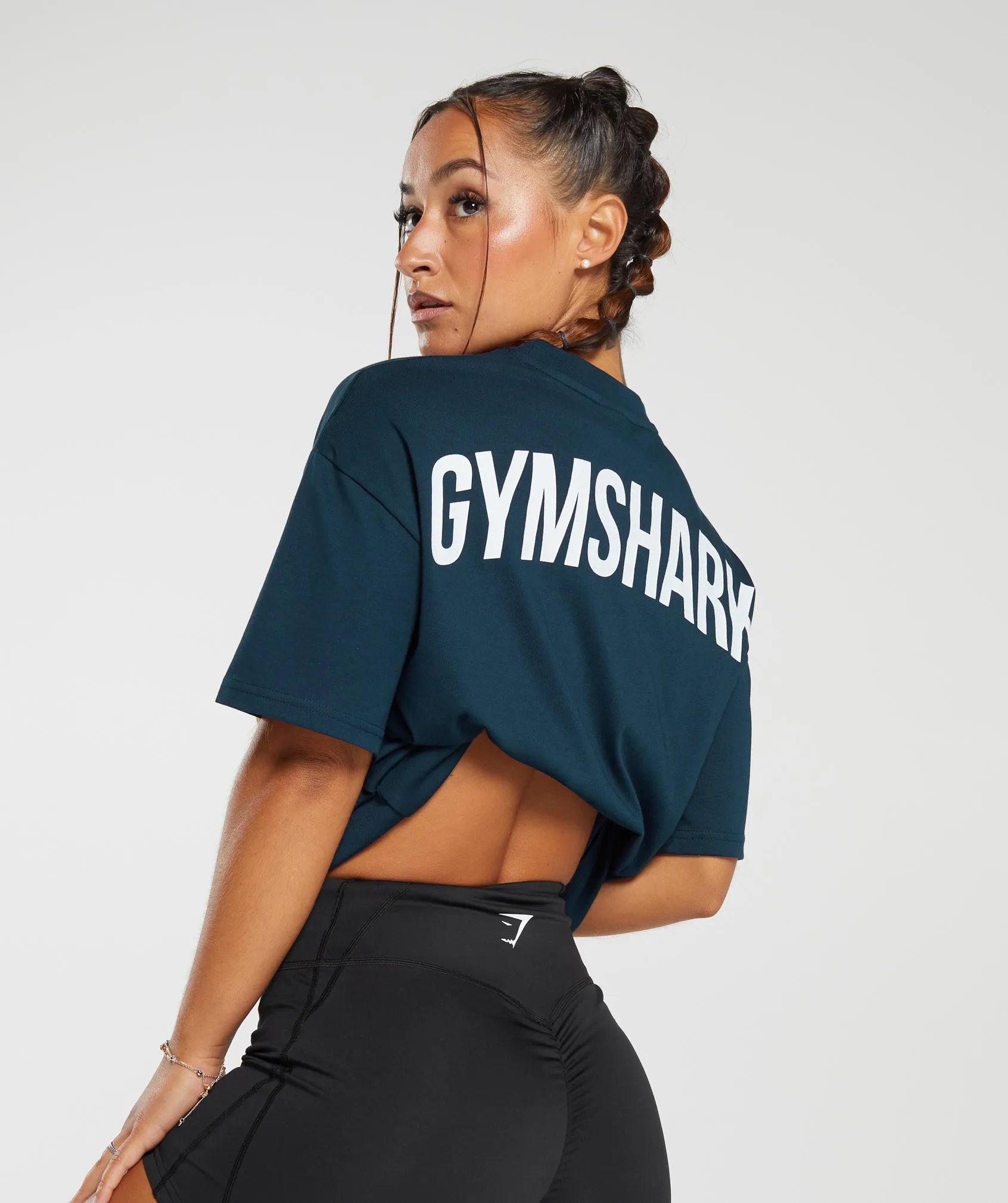 Power Oversized T-Shirt - Navy