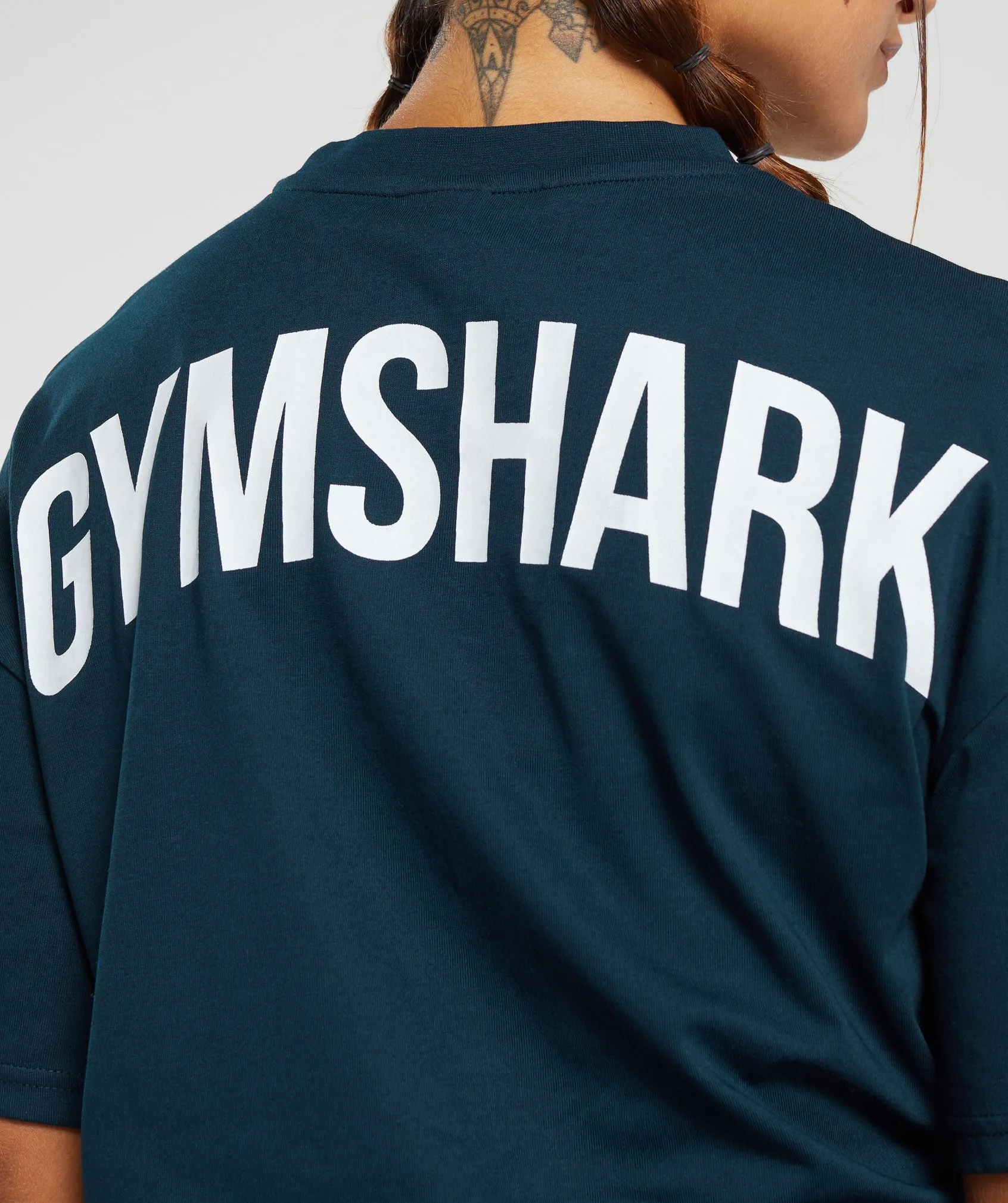 Power Oversized T-Shirt - Navy