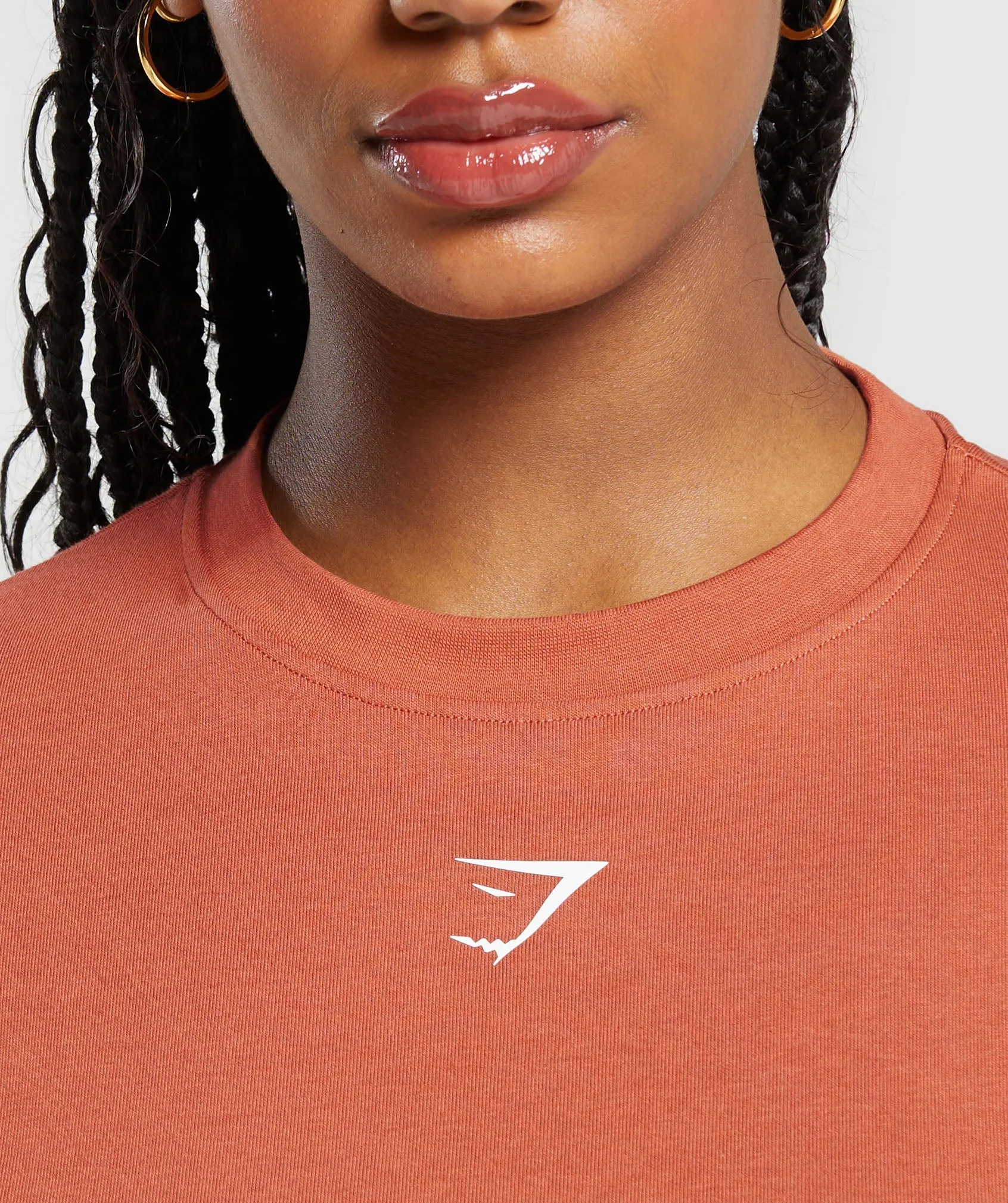 Power Oversized T-Shirt - Terracotta Orange