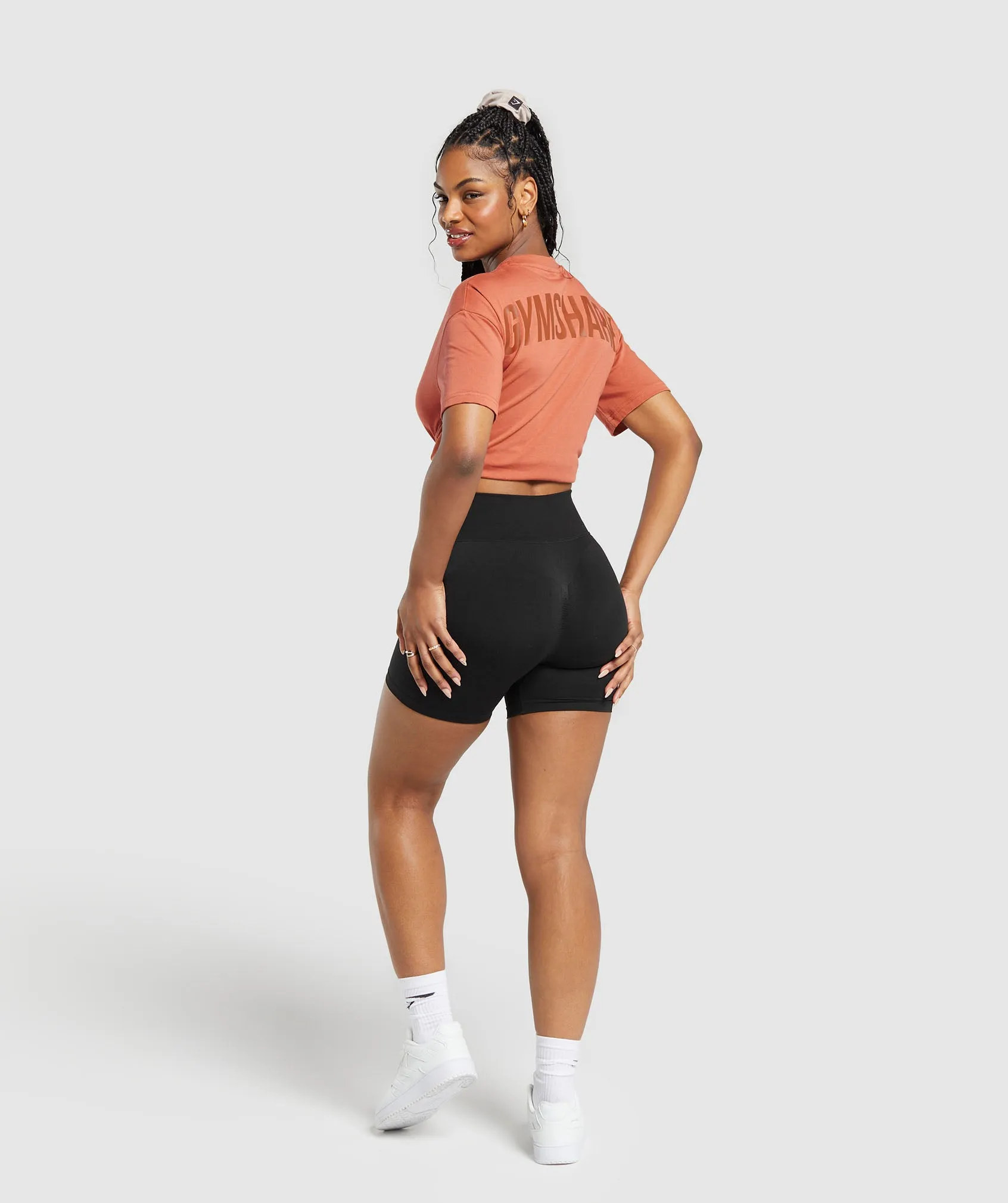 Power Oversized T-Shirt - Terracotta Orange