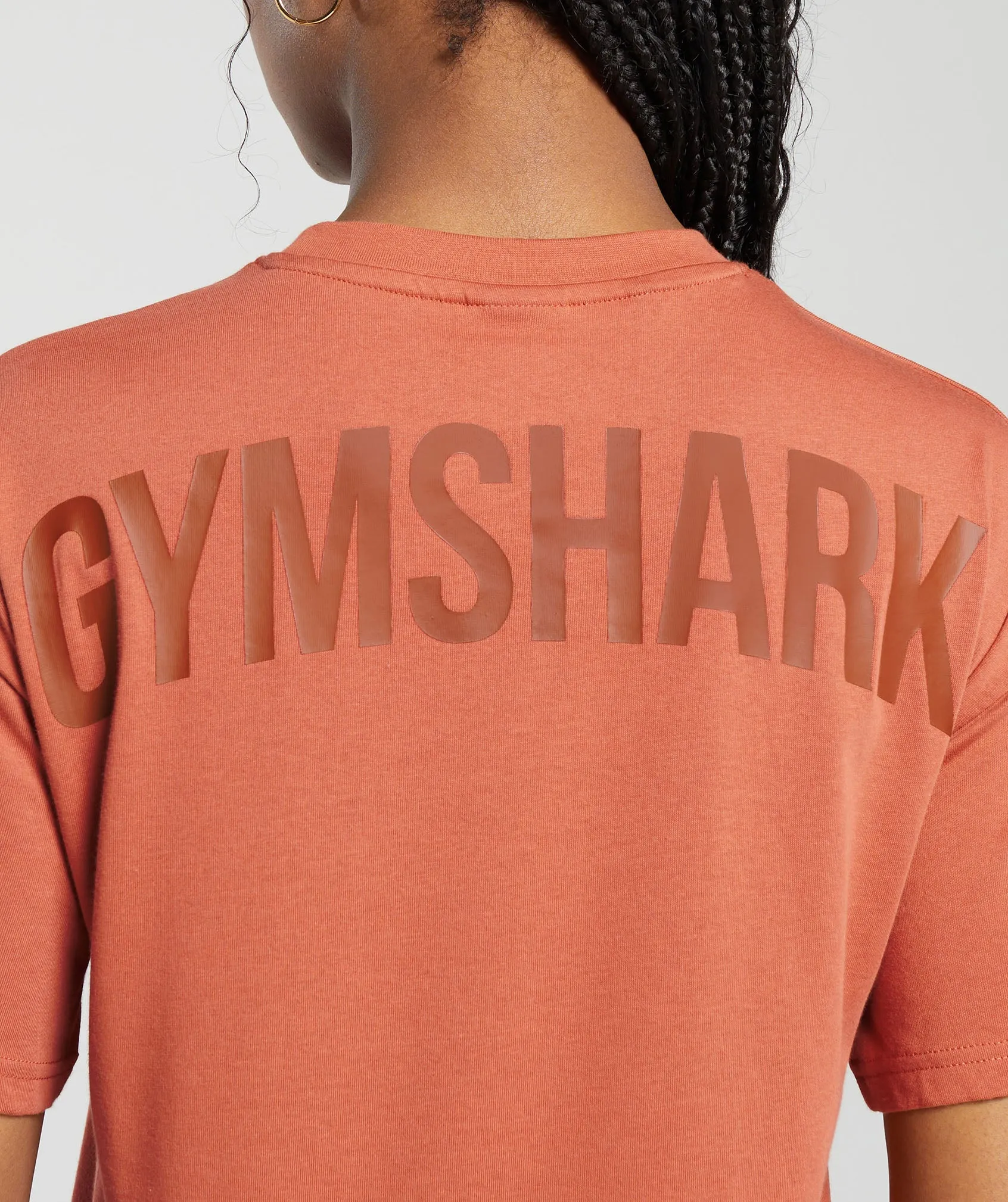 Power Oversized T-Shirt - Terracotta Orange
