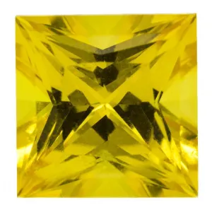Princess FAB Lab-Grown Yellow Sapphire Gems
