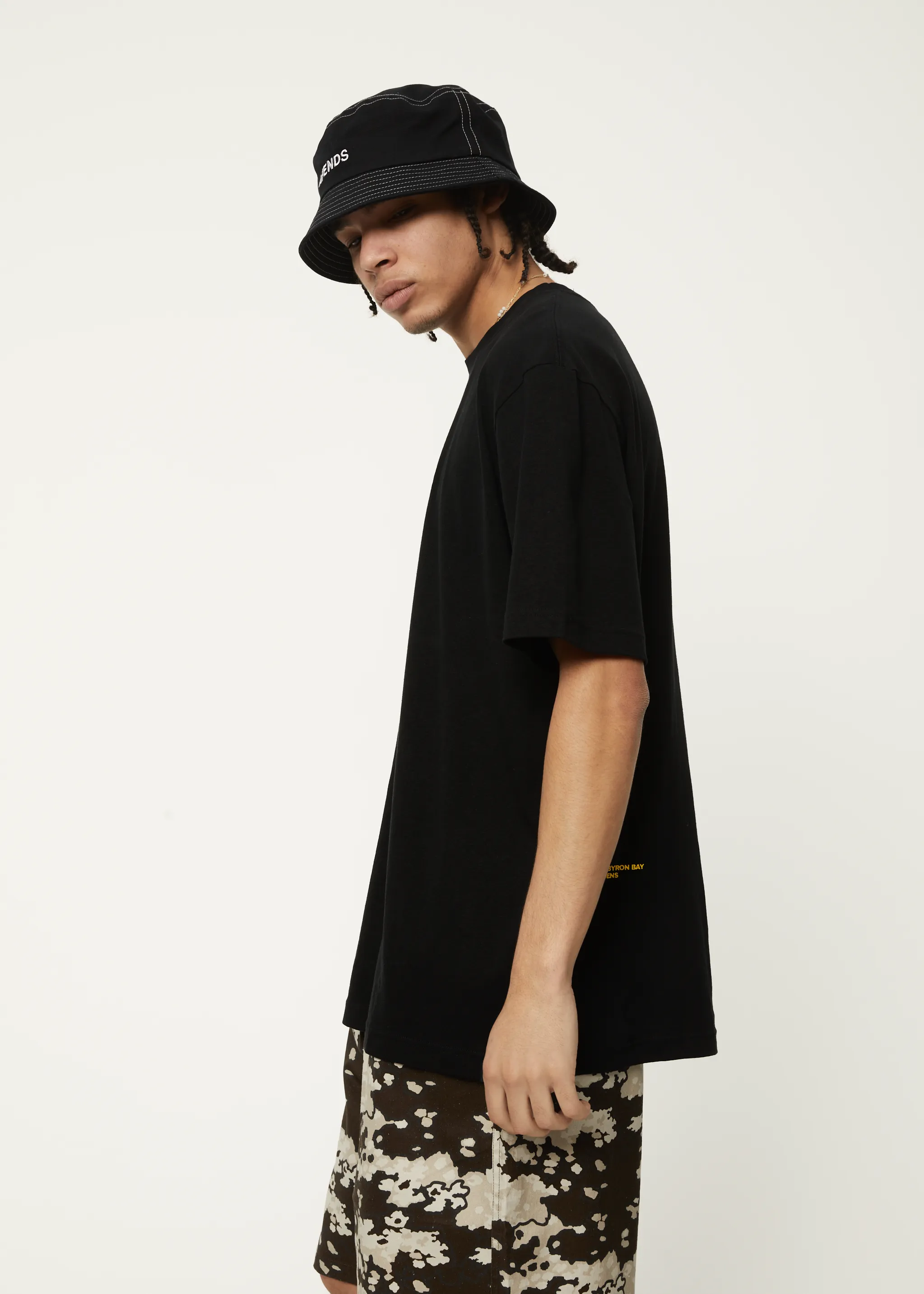 Programmed Hemp Boxy Graphic Logo T-Shirt - Black
