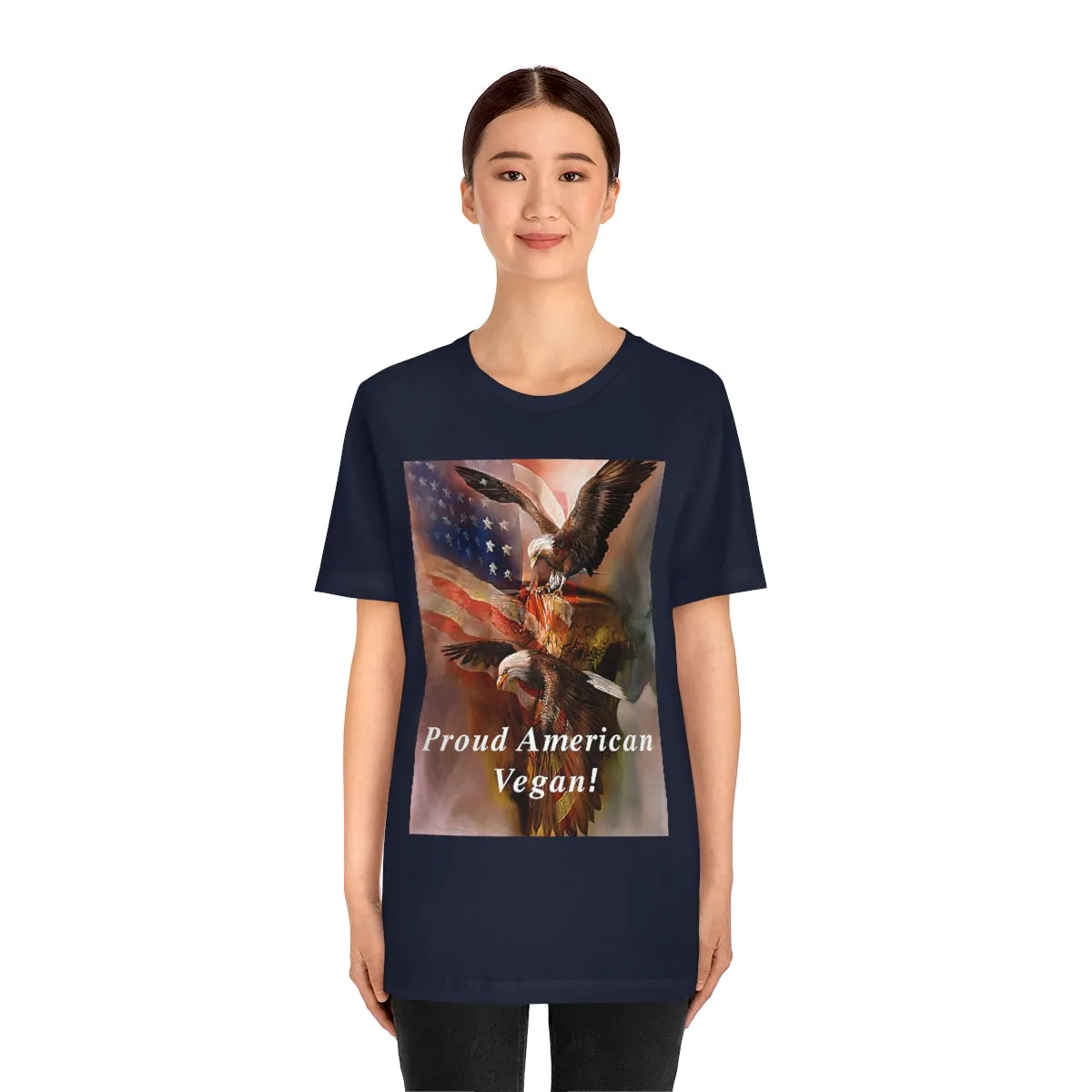 Proud American Vegan! 2 Short Sleeve Tee