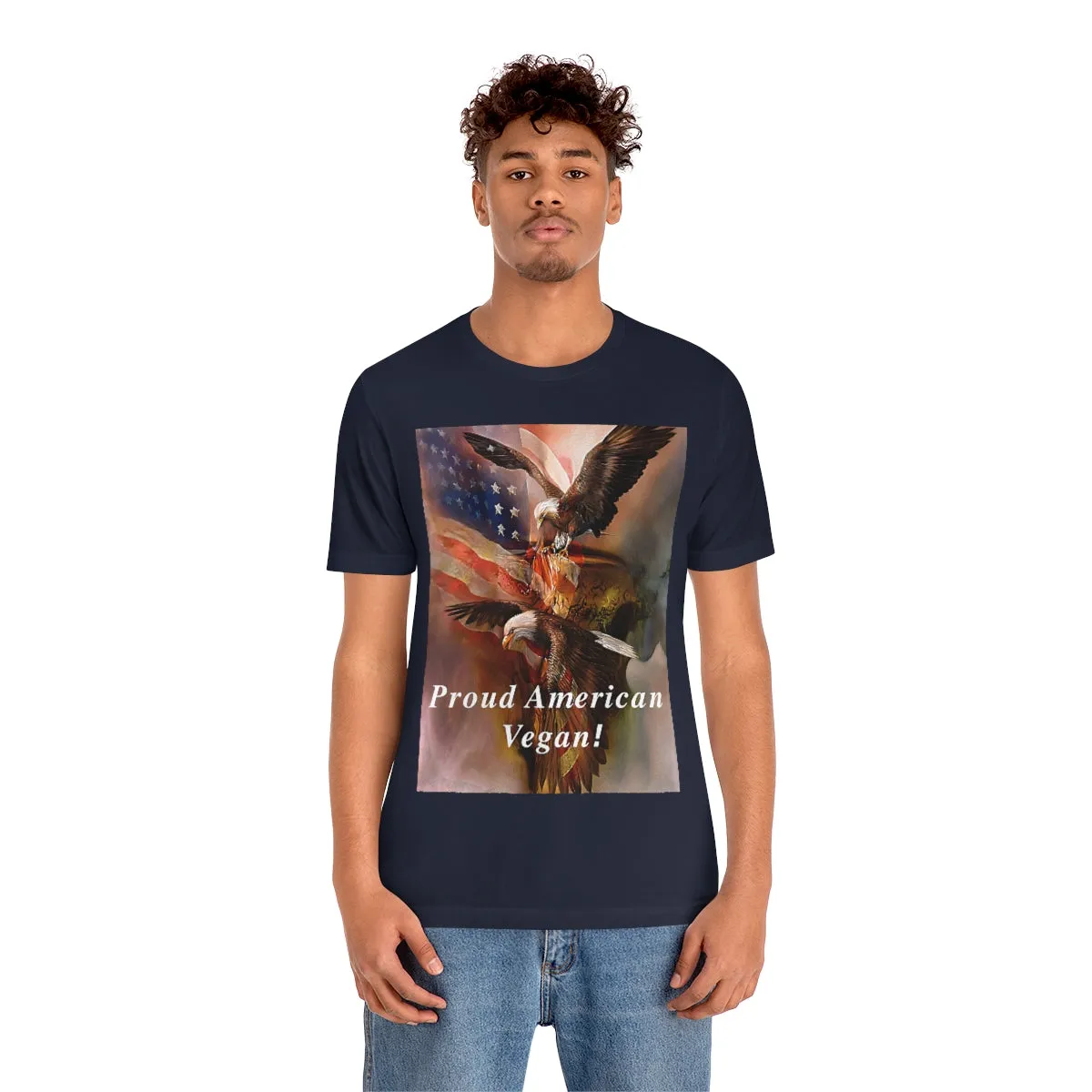 Proud American Vegan! 2 Short Sleeve Tee