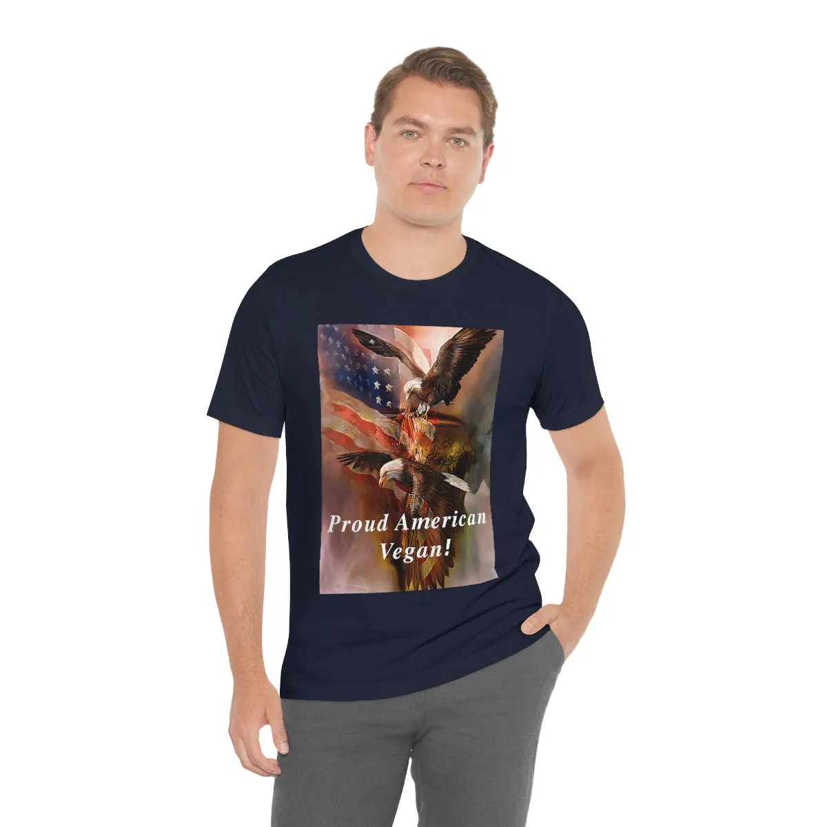 Proud American Vegan! 2 Short Sleeve Tee