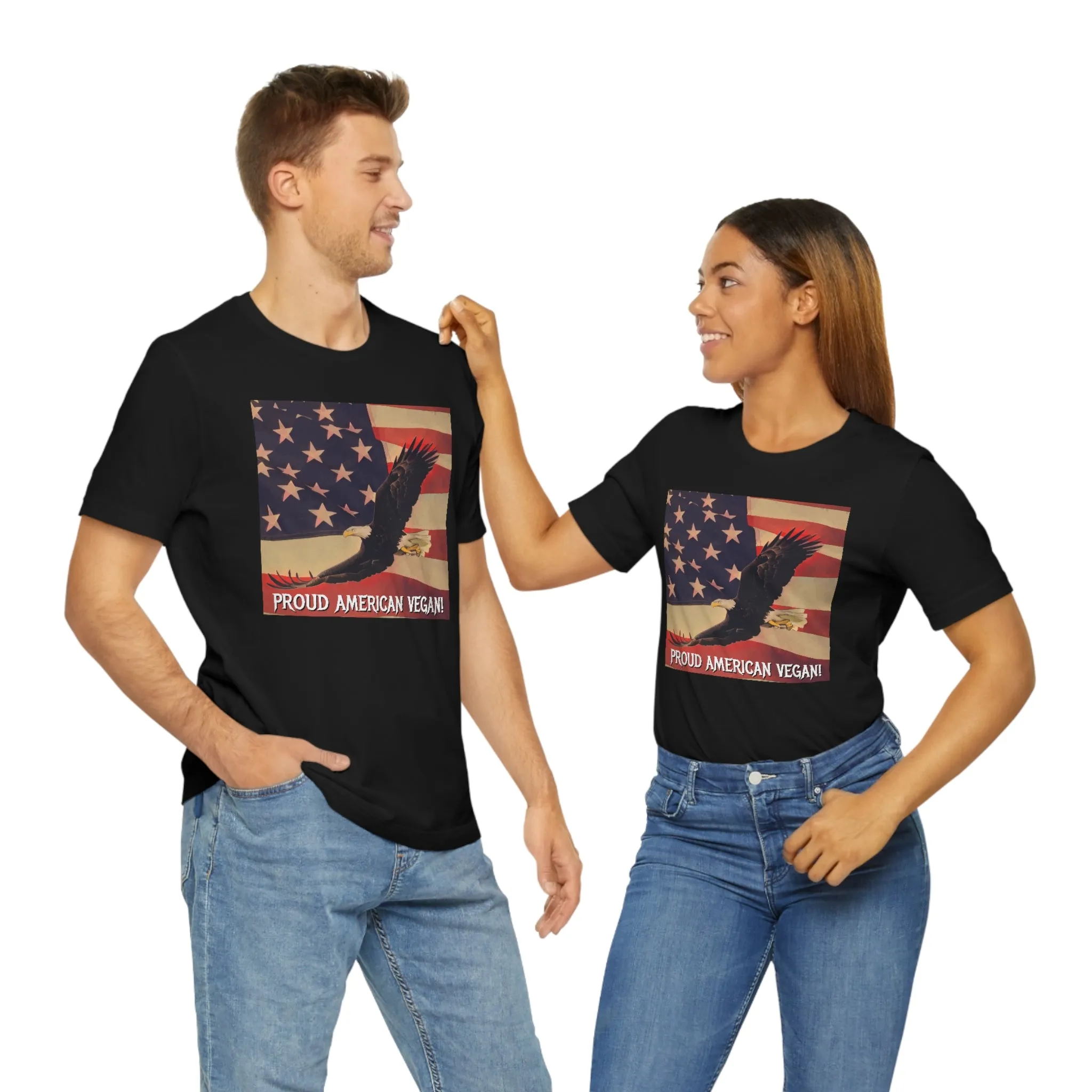 Proud American Vegan! Short Sleeve Tee