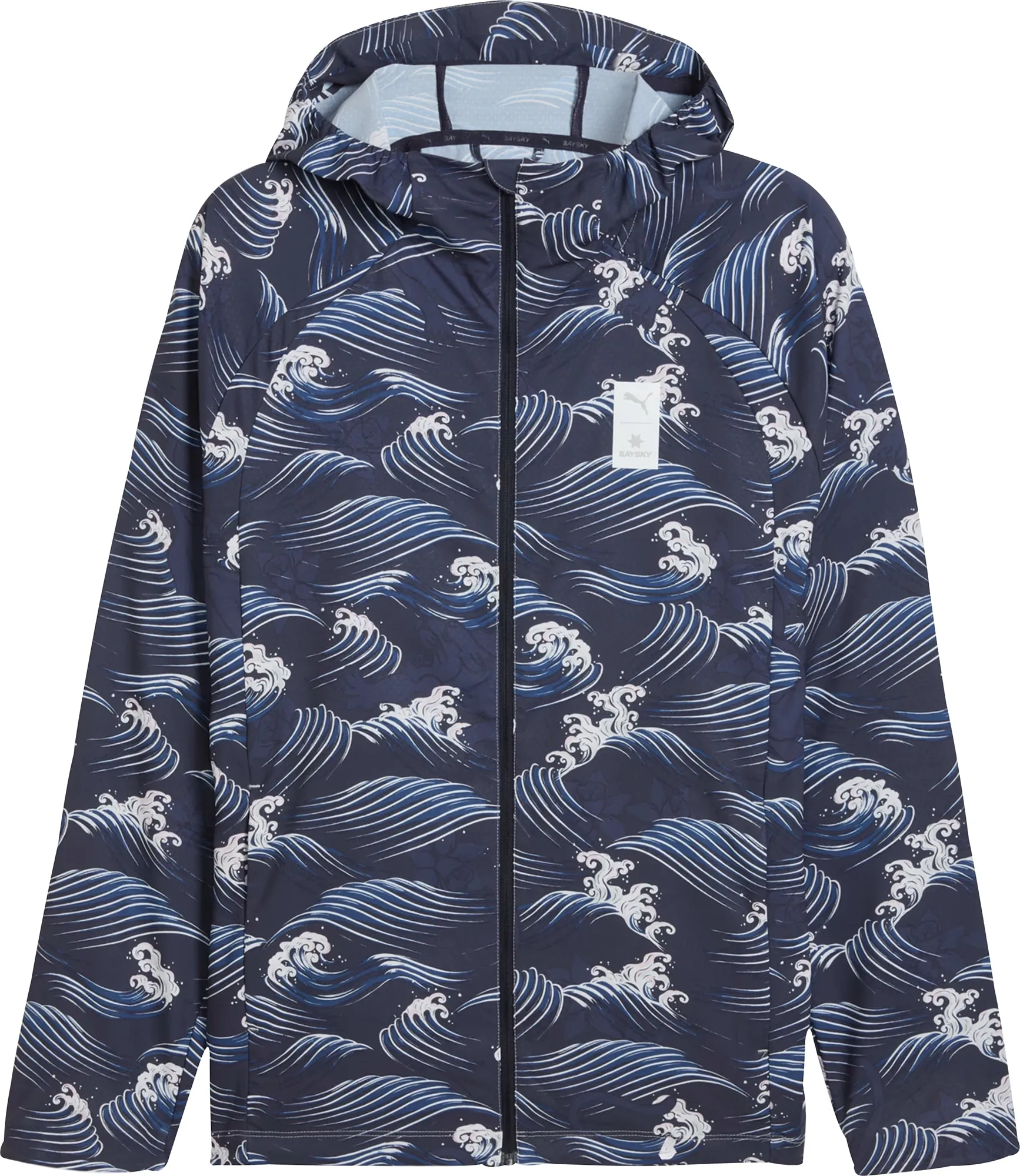 Puma X SAYSKY Graphic Mens Running Jacket - Blue