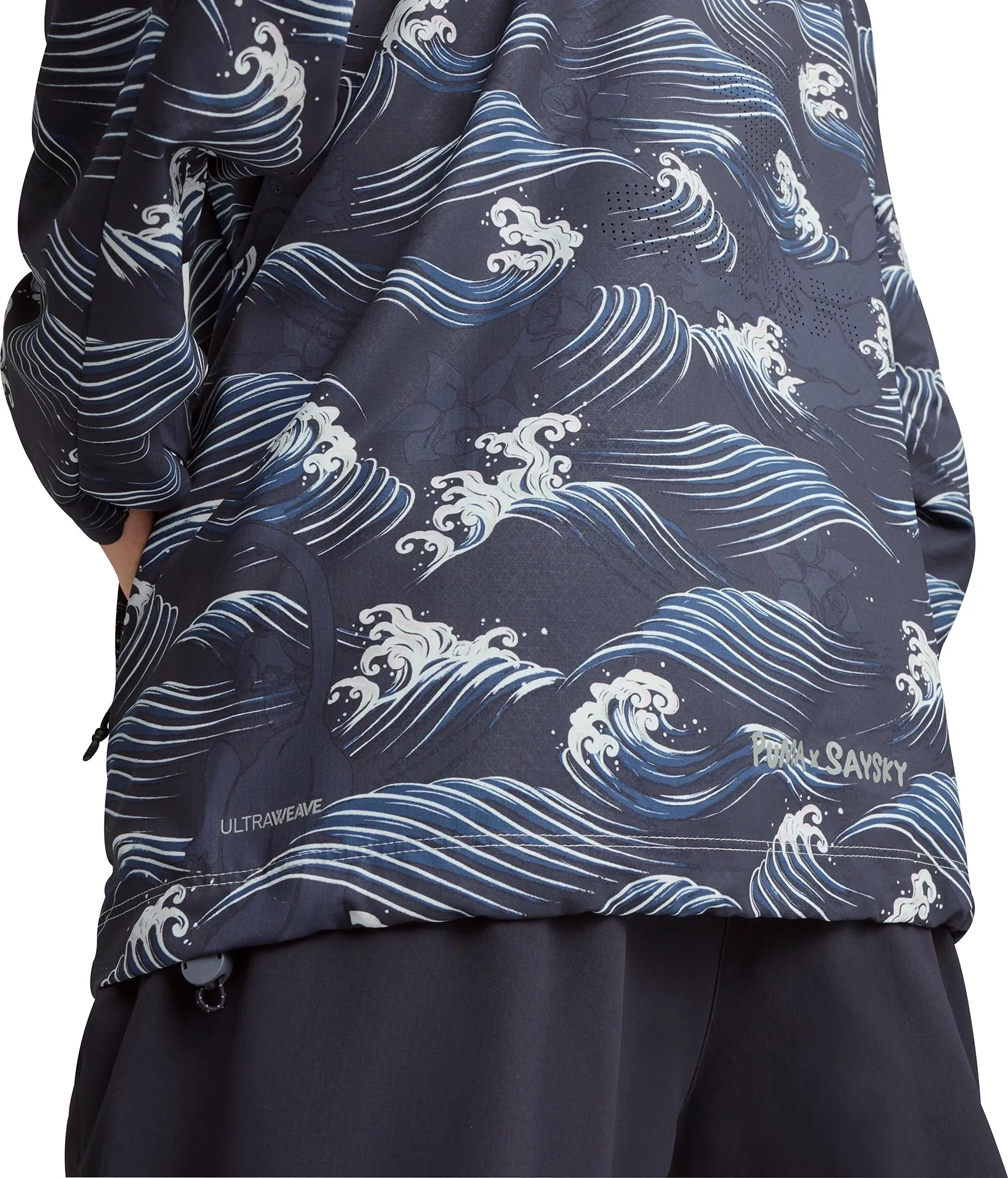 Puma X SAYSKY Graphic Mens Running Jacket - Blue