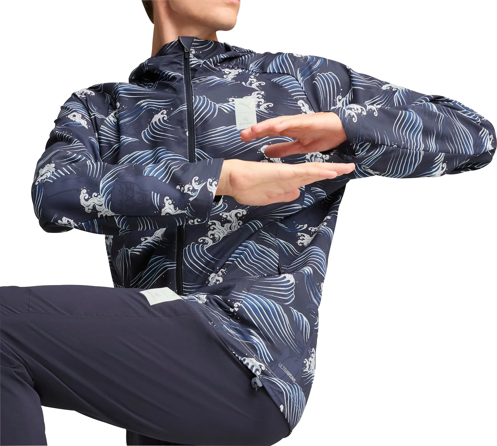 Puma X SAYSKY Graphic Mens Running Jacket - Blue