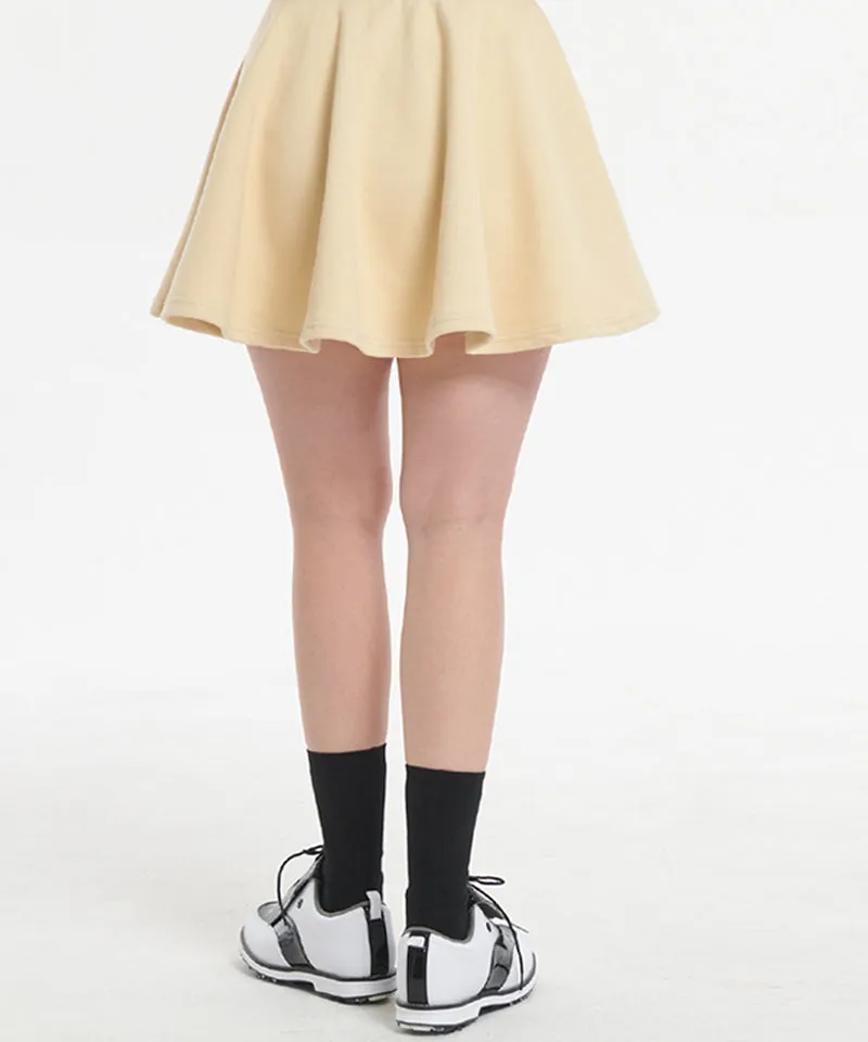 Q.C PLAY: Functional PK Lettering Banding Flare Huls Skirt - 3 colors
