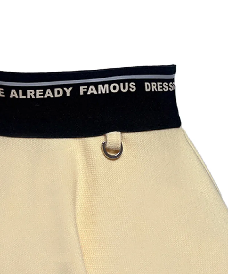 Q.C PLAY: Functional PK Lettering Banding Flare Huls Skirt - 3 colors