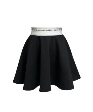 Q.C PLAY: Functional PK Lettering Banding Flare Huls Skirt - 3 colors