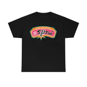Raw Sushi "SUSHI & SPURS" Heavy Cotton Tee (BLACK)