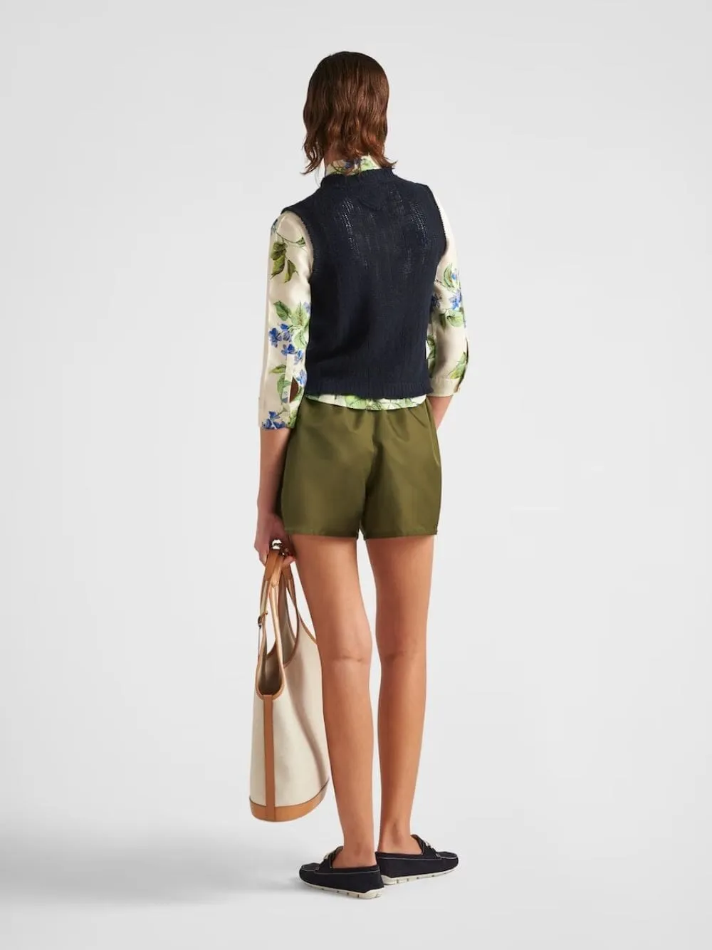 Re-Nylon Olive Shorts